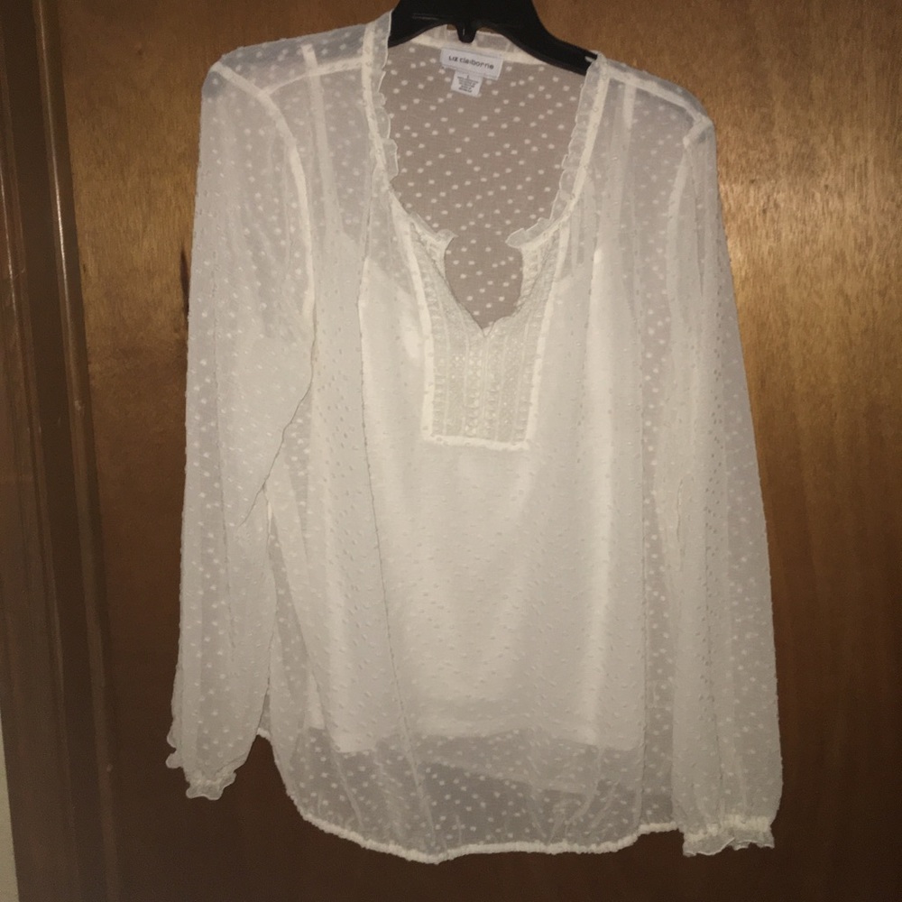 Blouse with built in camisole